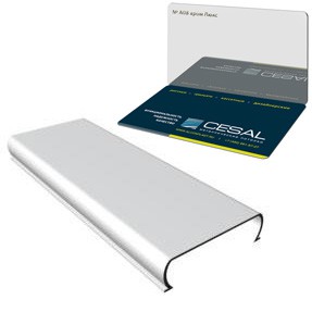 Рейка Cesal s100, 3-4 м металлик Профи - Потолок Cesal Рейка Cesal s100, 3-4 м металлик Профи, Серый глянец